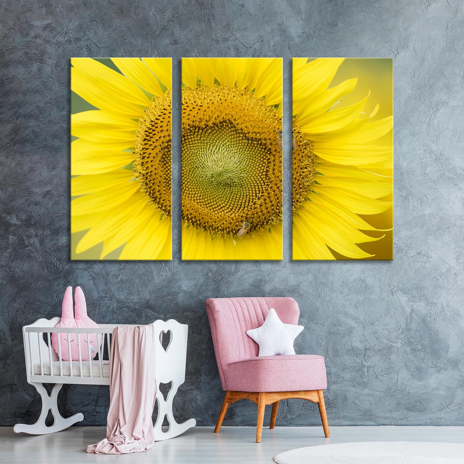 Sunflower Canvas Print Art Flower Wall Art Sunflowe Wall | Etsy