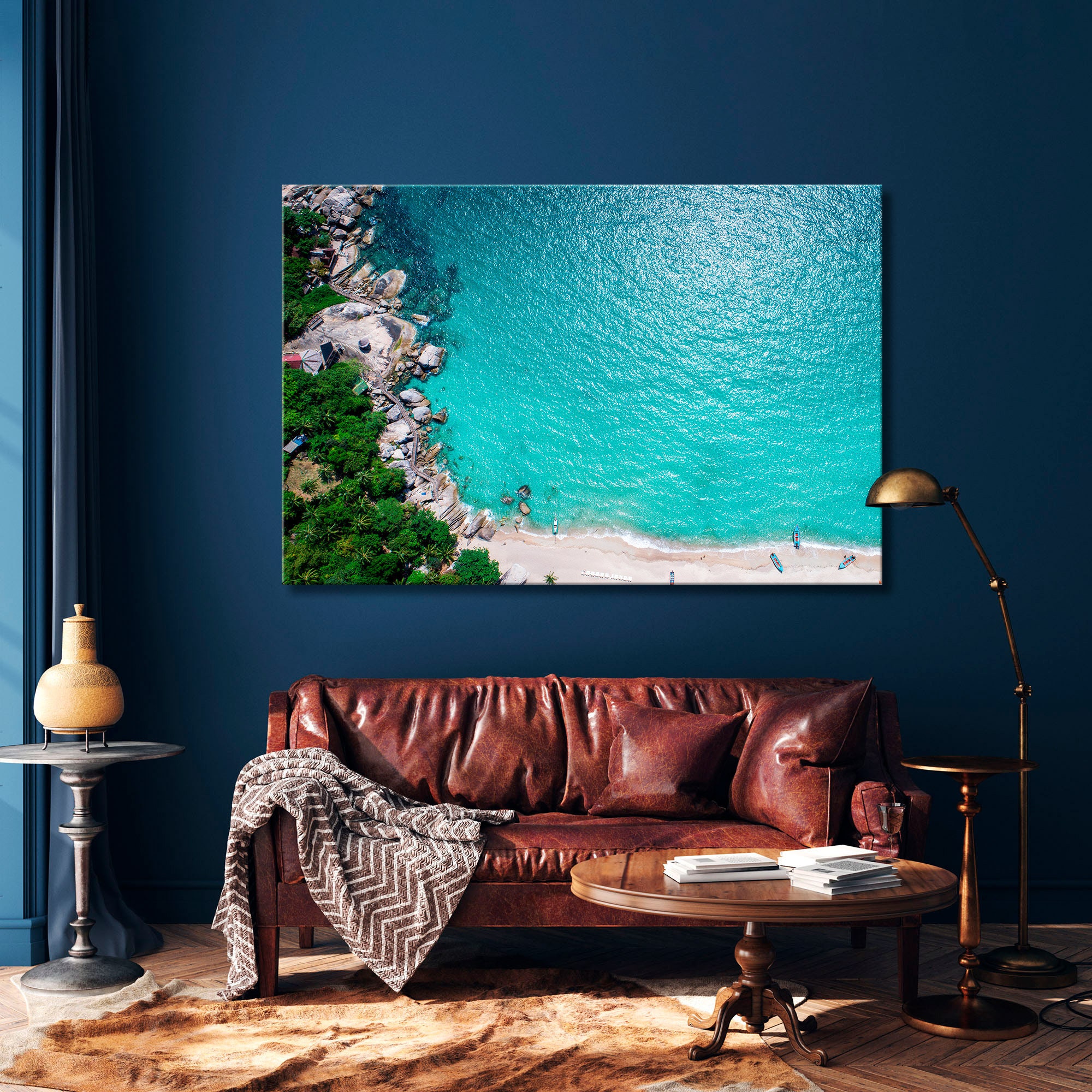 Beach Canvas Print Ocean Canvas Print Seashore Wall Art Etsy UK