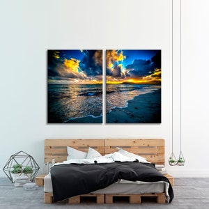 Italy Canvas Art, Clouds Decor Print, Sunset Wall Print, Sky Canvas Print, Sunset Canvas Art, Sea Wall Art, Sky WallArt, Alghero Canvas Art