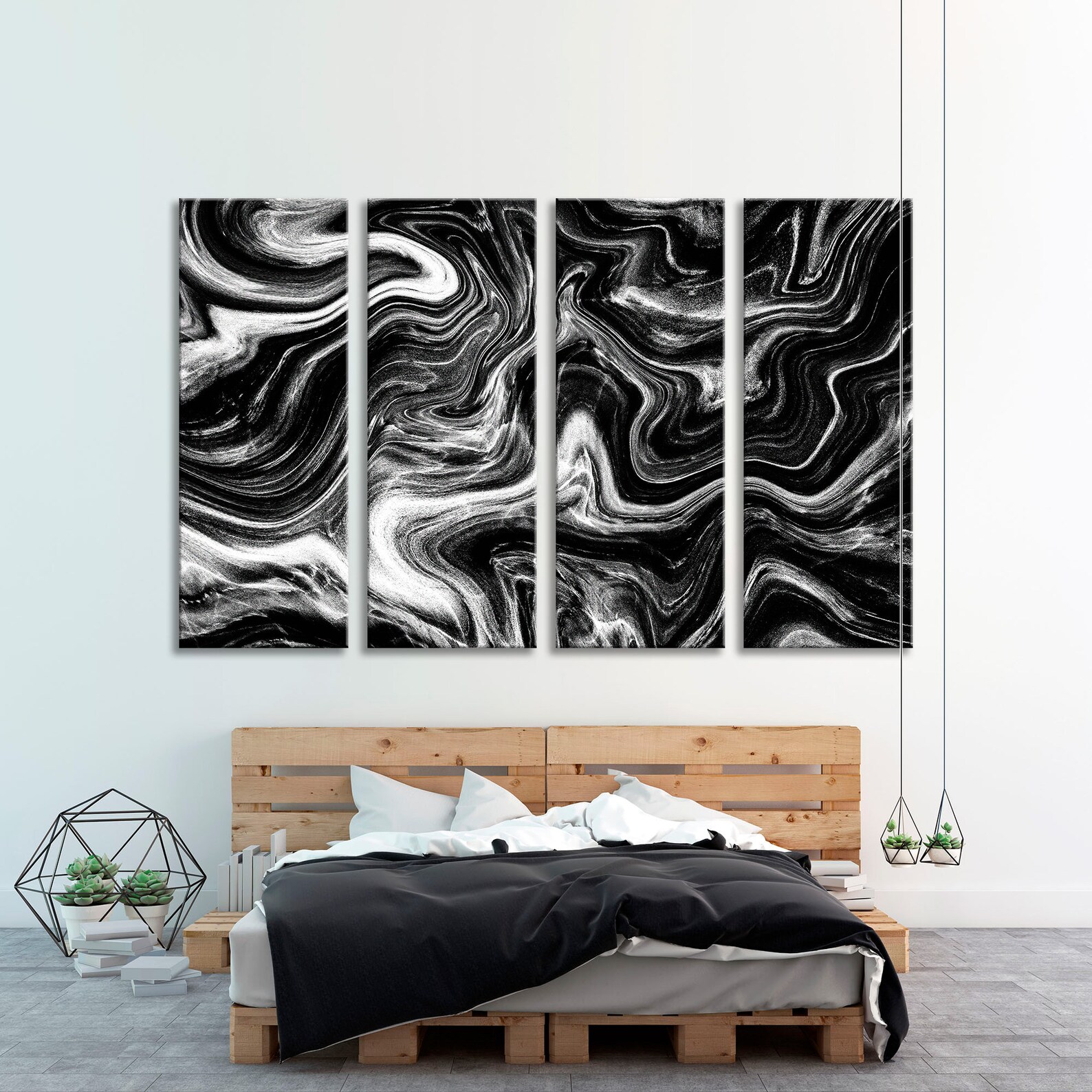 Black White Print Art Marble Wall Art Marble Decor Print Etsy UK