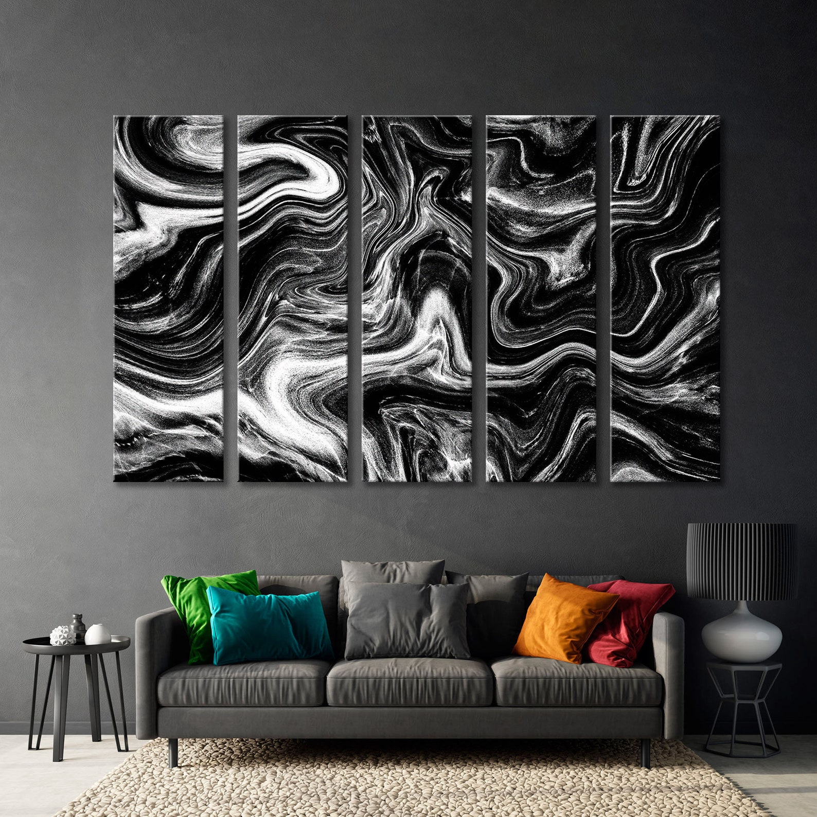Black White Print Art Marble Wall Art Marble Decor Print Etsy UK
