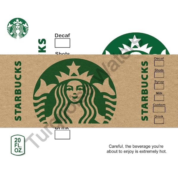 Starbucks Designs 20oz Skinny Straight & Tapered Bundle, Template for Sublimation, Full Tumbler Wrap, JPG Digital Download