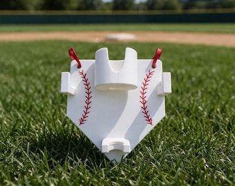 Organizador de vallas de béisbol / Compañero de estadio / Soporte para equipo de banquillo / Regalo para mamá de softbol / Organizador de vallas para guantes, bates y equipo