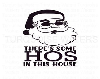 Hay algunos Ho's en esta casa l Navidad l Divertido l Santa Claus l PNG l Descarga instantánea l Archivo digital l Sublimación l Tobogán de agua l