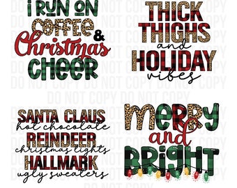 Paquete de Navidad l Paquete de Sublimación l Divertido l Navidad l Vacaciones l Santa Claus l PNG l Descarga instantánea l Sublimación l Tobogán acuático l