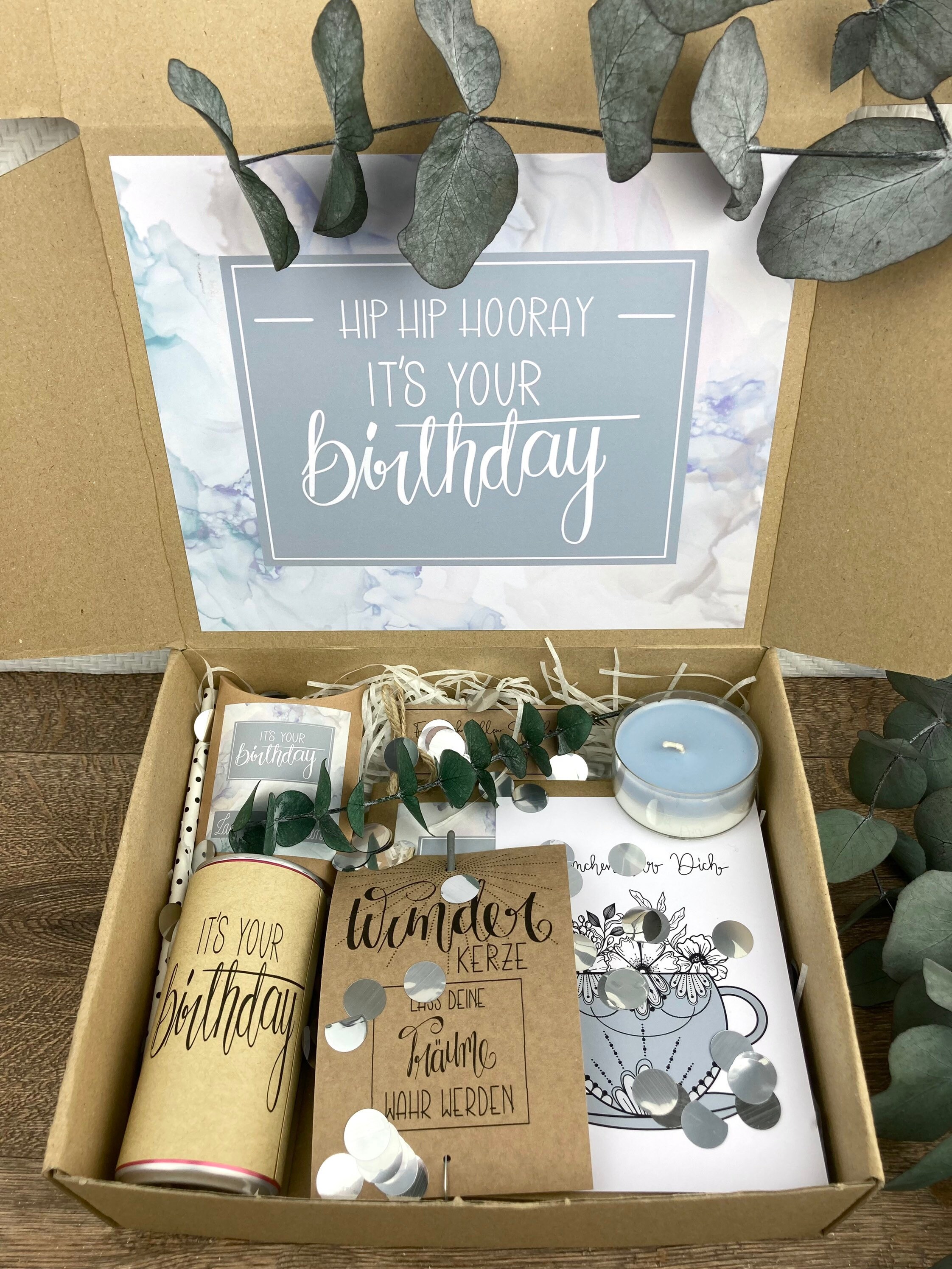 Geburtstagsgeschenk personalisiert Geburtstagsbox Etsy.de