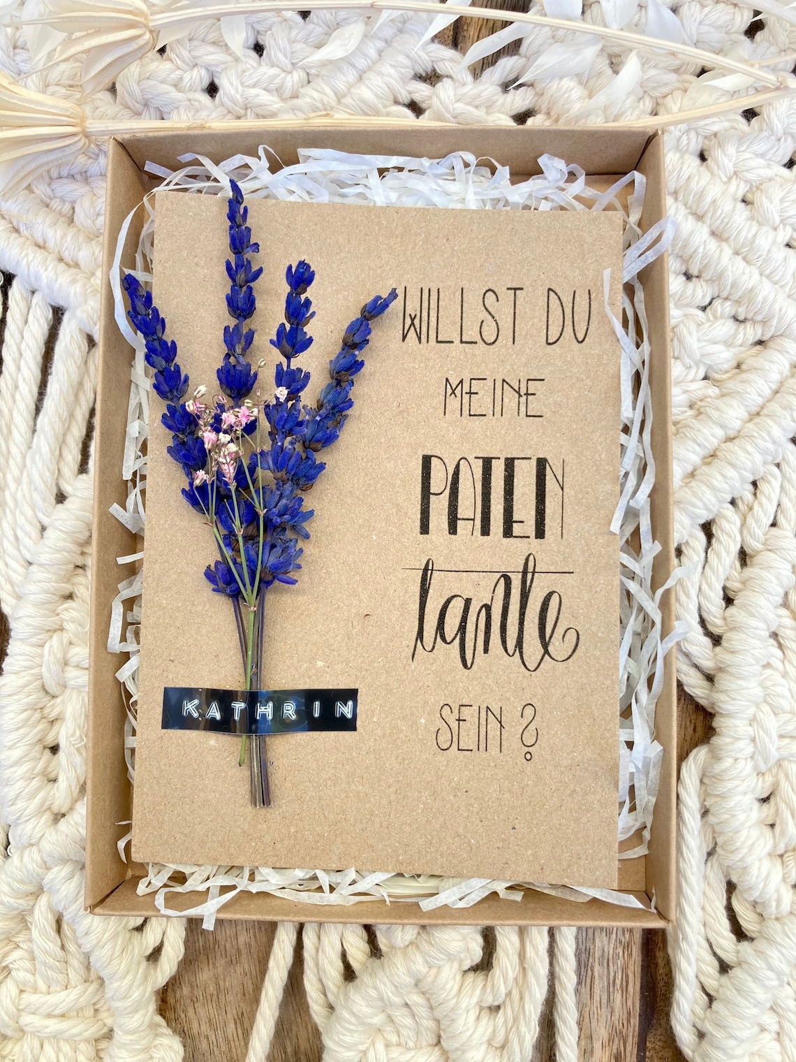 Karte Willst du meine Patentante sein personalisiert - Etsy.de