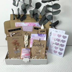 Personalisiertes Geburtstagsgeschenk im Watercolor Design für Frauen, Personalisierte Geschenkbox Geburtstag für Schwester und Freundin, 7