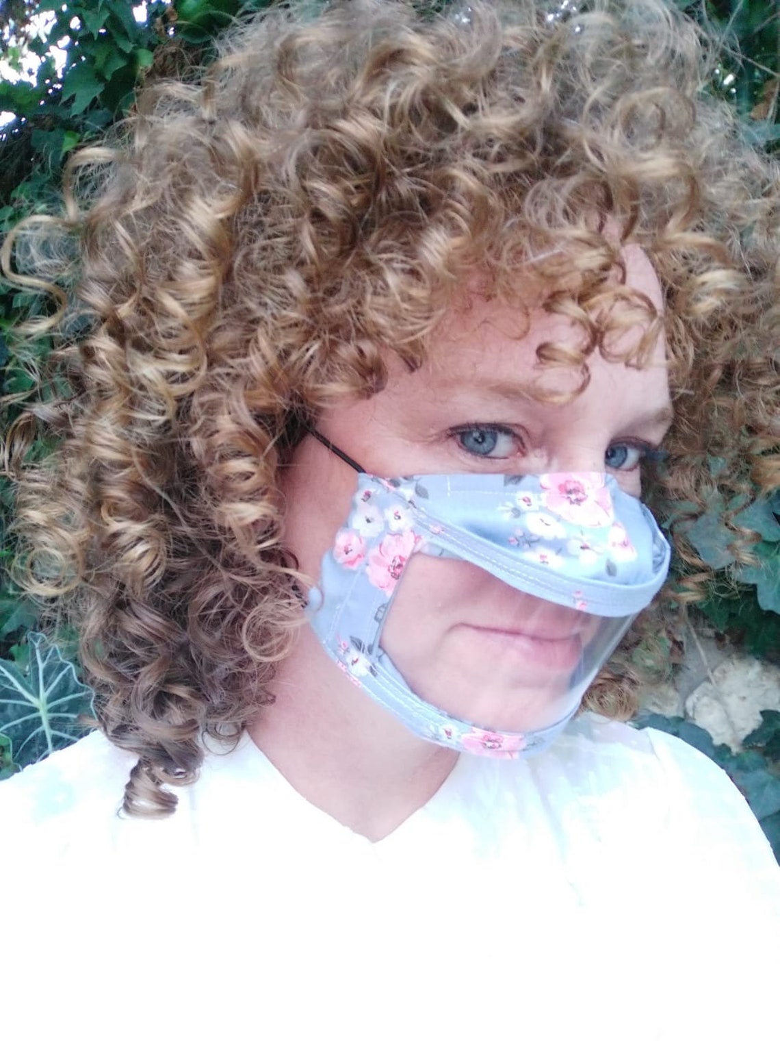 Reusable transparent clear plastic face mask shield / facemask Etsy