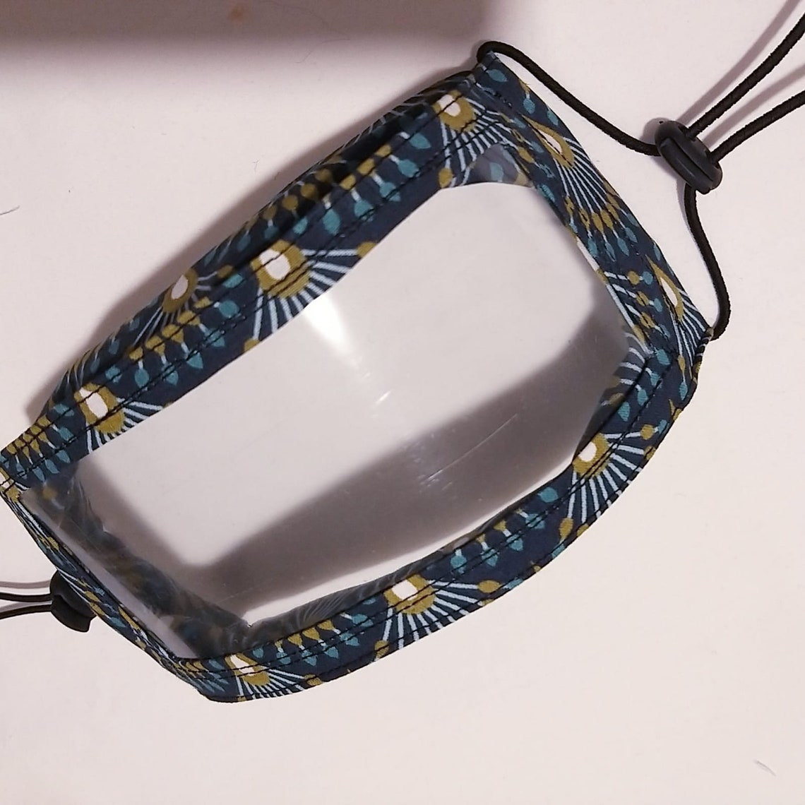 Reusable transparent clear plastic face mask shield / facemask Etsy