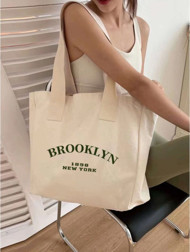 Extra Large Brooklyn New York Canvas Tote Bag Computer/laptop - Etsy