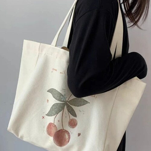 Cottagecore Cute Tote Bag Canvas Tote Bag Grocery Tote Bag - Etsy