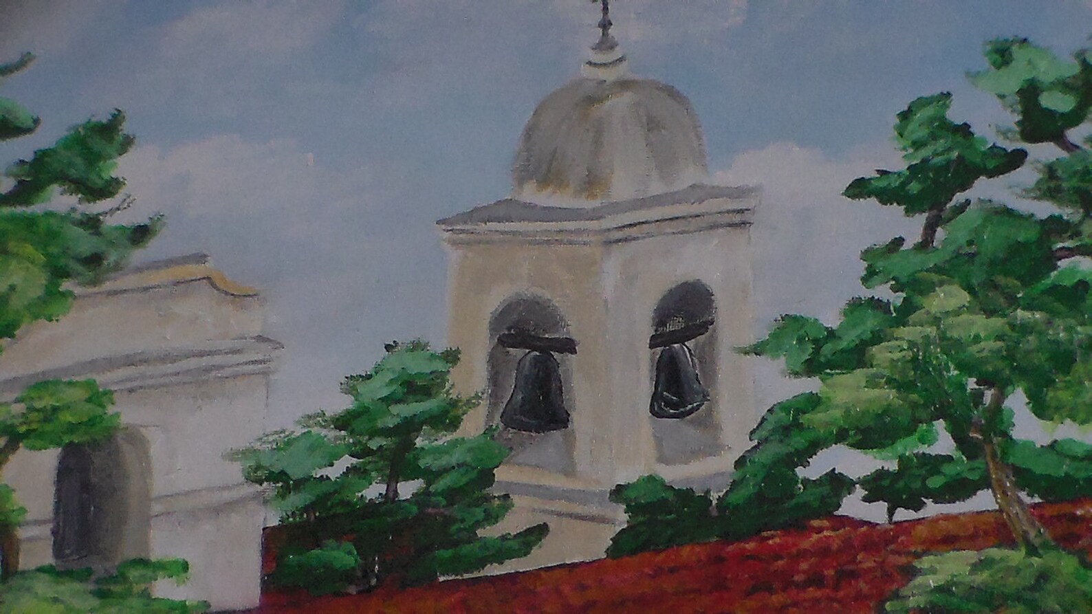 Mission acrylic painting Etsy