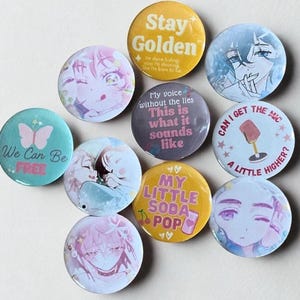 KPop Inspired 1.25&quot; Button Pins – Sold Separately