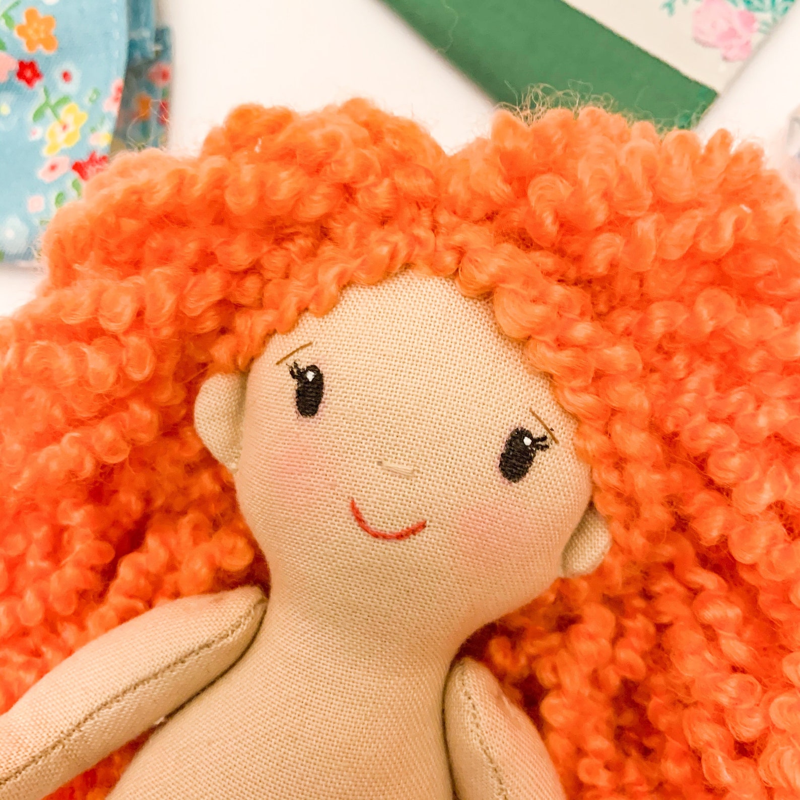 Doll hair pattern Doll hairstyle tutorial Rag doll hair Etsy