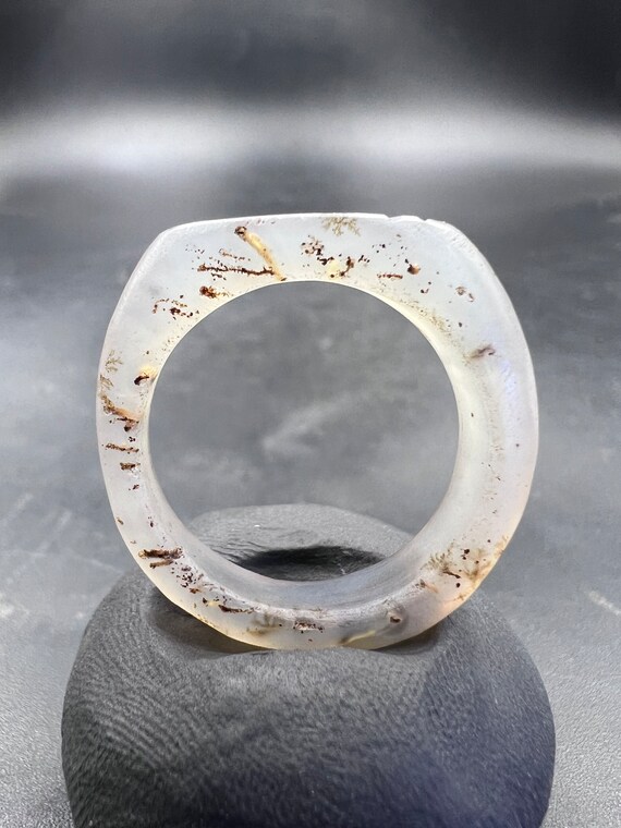 Absolutely Beautiful Greek period Handcrafted Crystal Quartz Pegasus Signet Ring Intaglio View 2