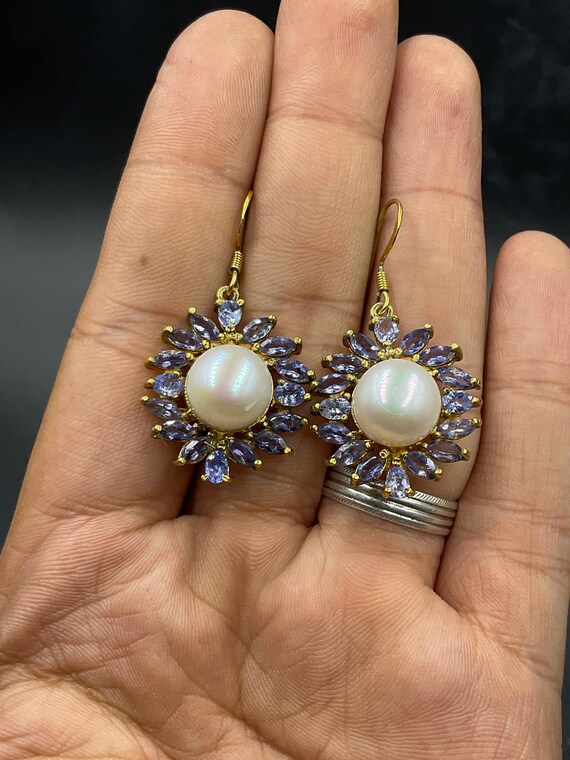 Beautifully designed sunflower shape Earring with… - image 2