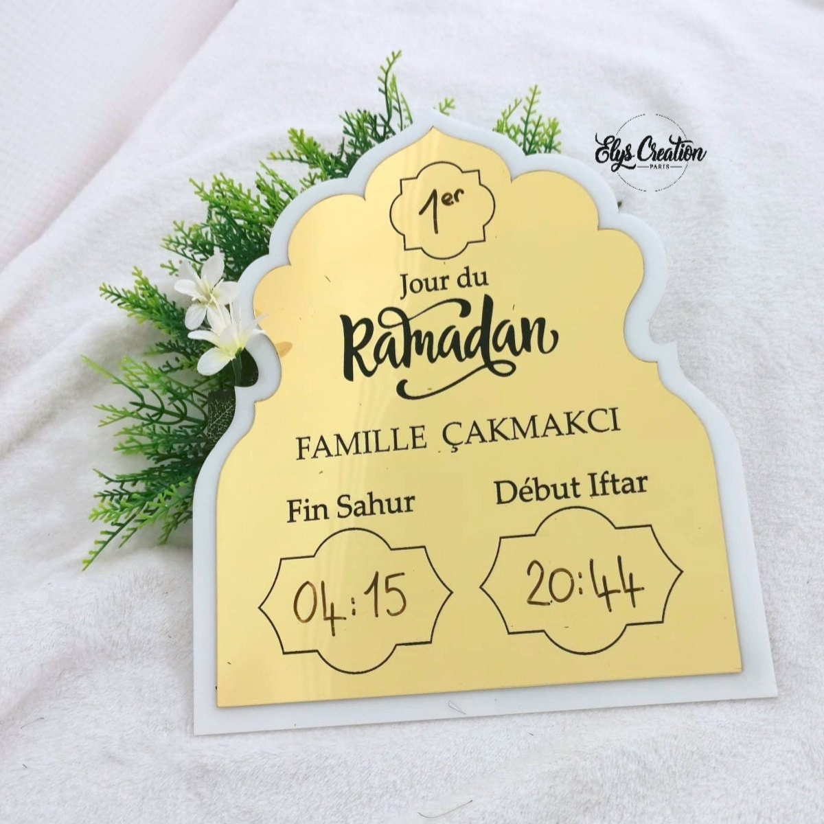 Ramadan Horaires/ Menu