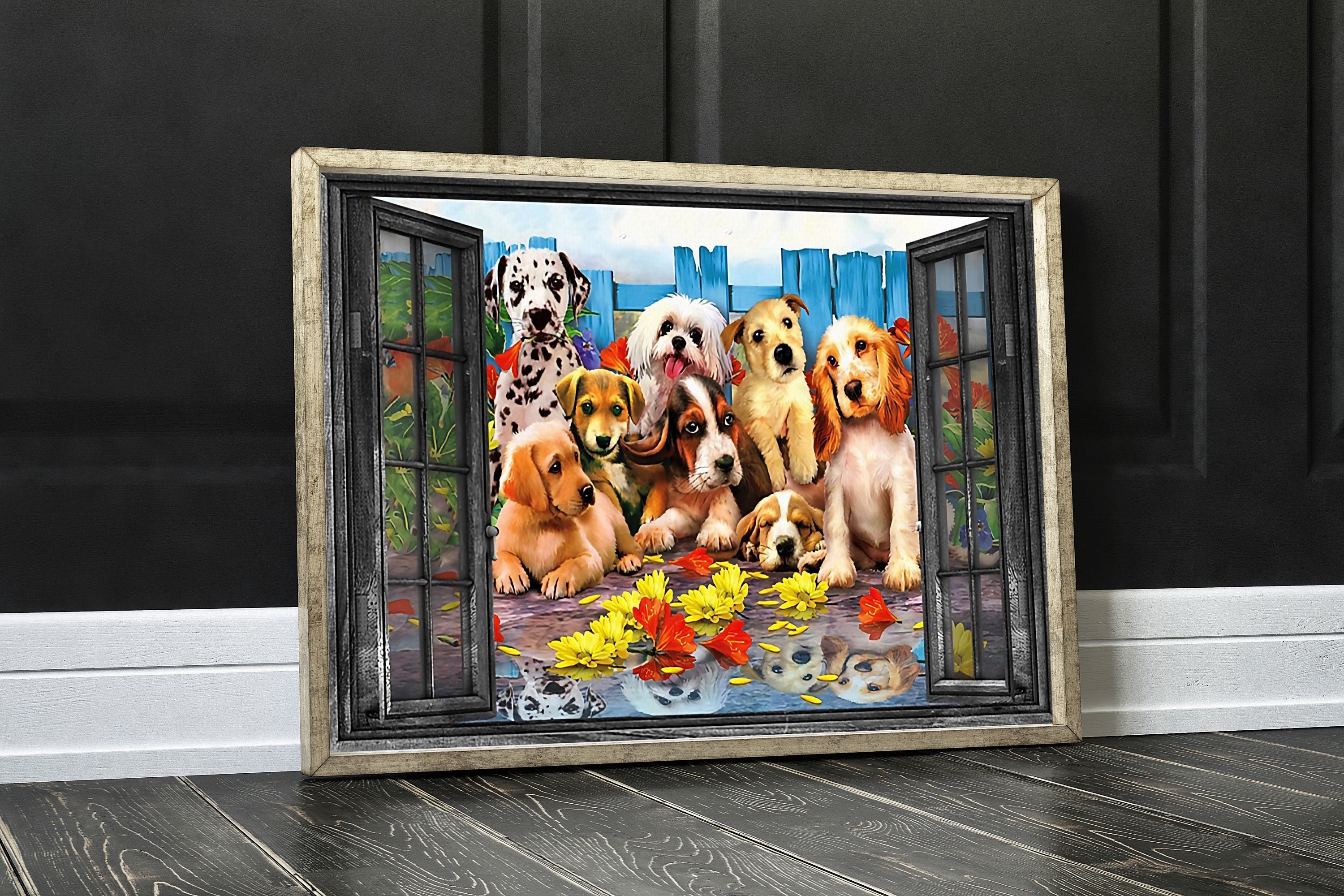 Dogs Horizontal Poster/Dogs Poster/ Gift For Dog Lovers Etsy