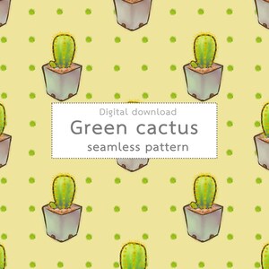 Usine cactus, fichiers de motifs transparents numériques