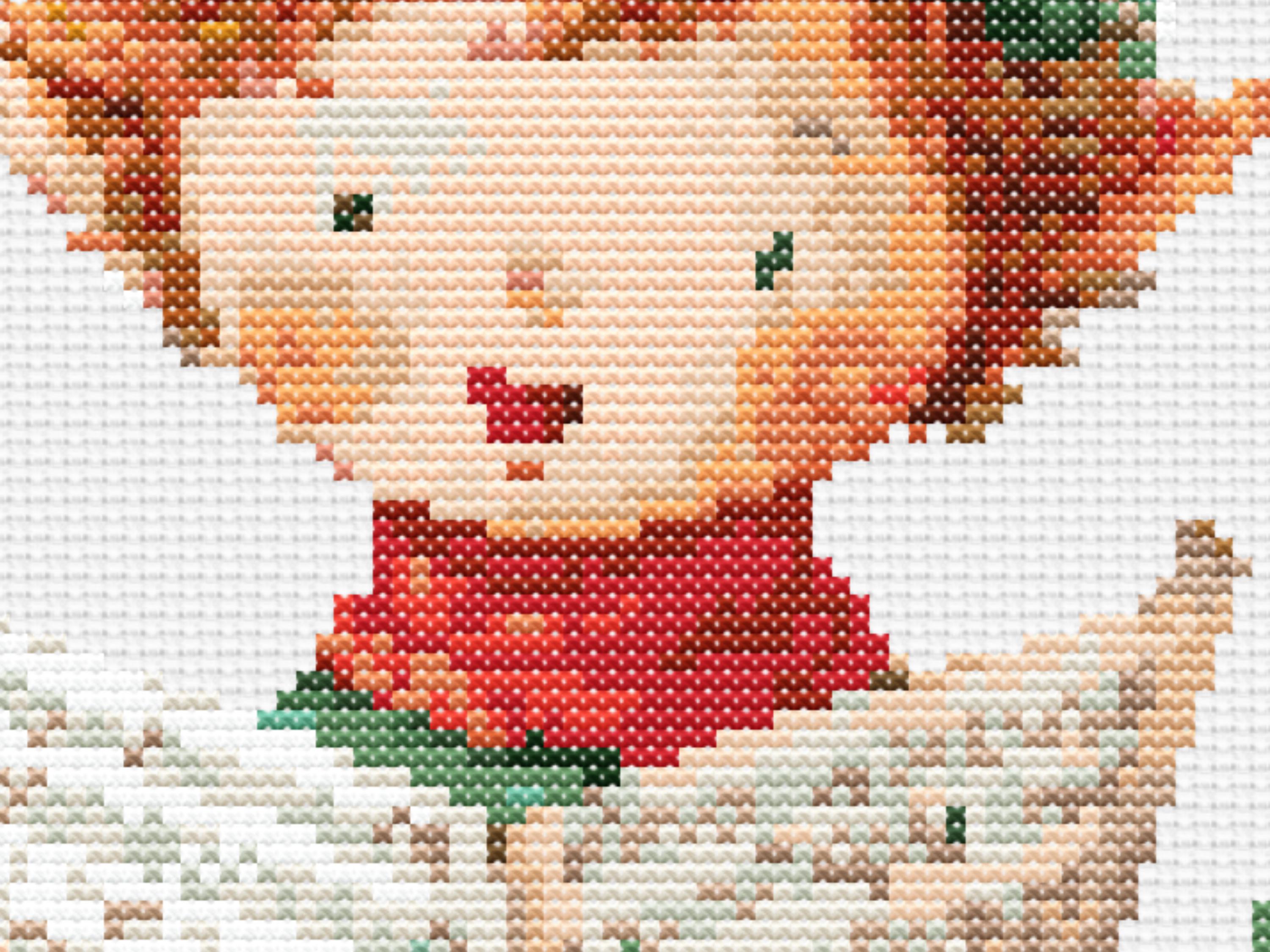 Christmas Stocking Cross Stitch Pattern  - Adorable Elves with Gifts & Music – Festive Holiday Embroidery for Personalized Handmade Decor - Thumbnail 5