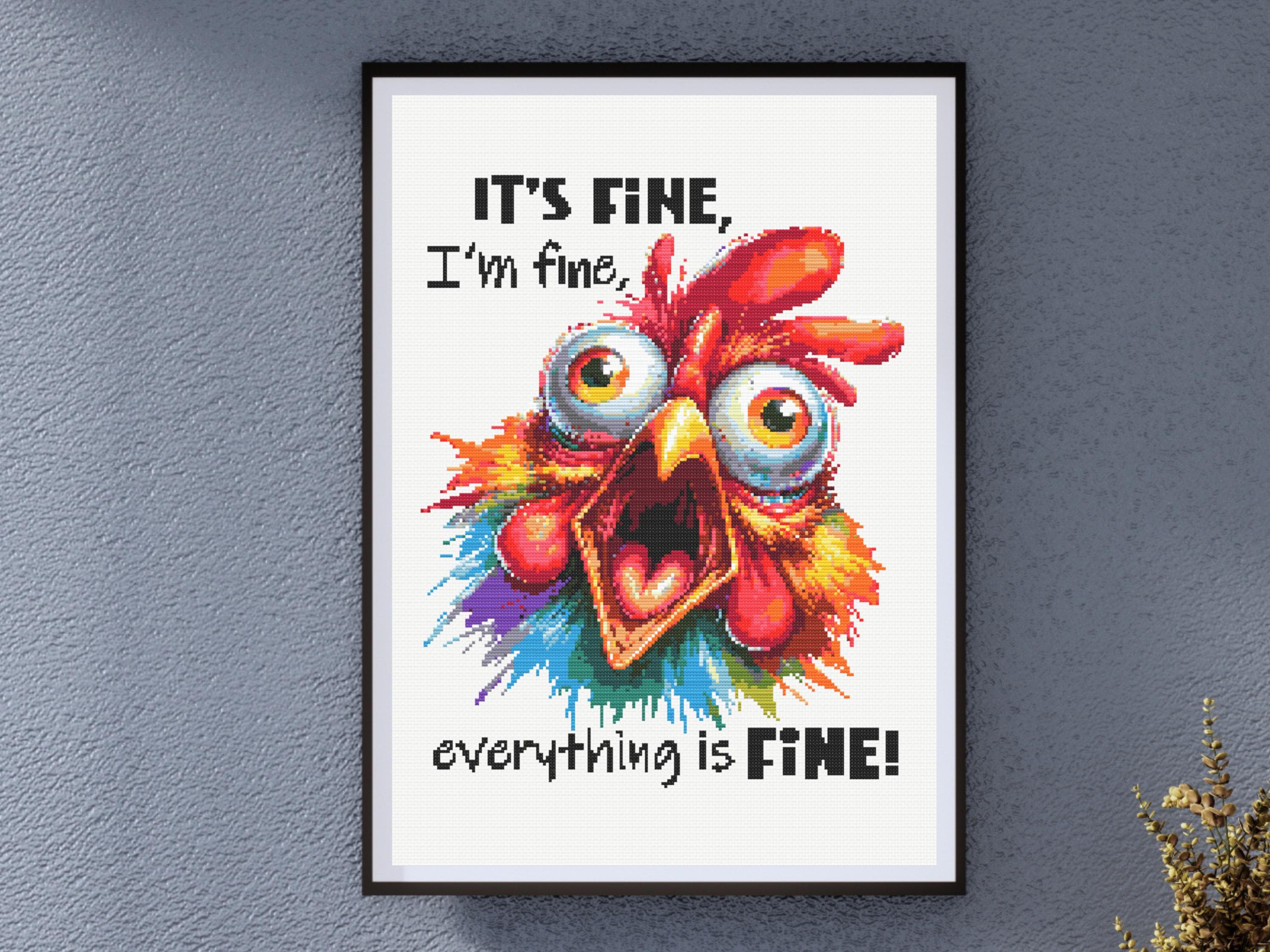 Feathered Frenzy - Comical Chicken - Image 1