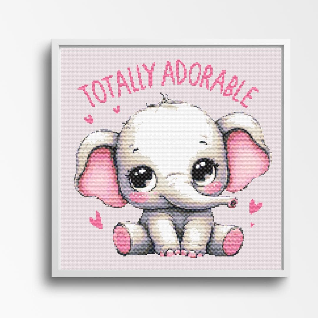 Totally Adorable Baby Elephant - Nursery Decor - Image 1