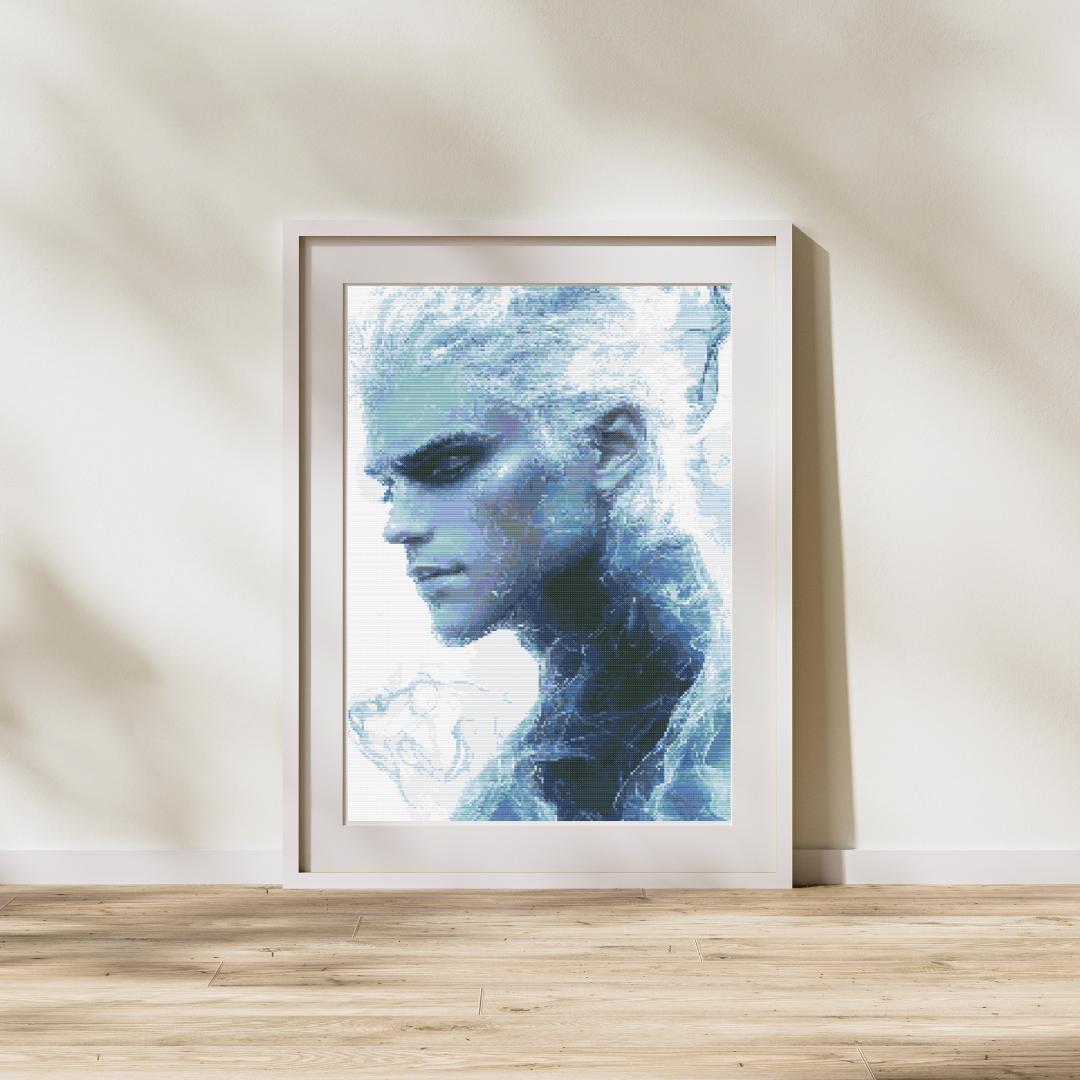 Jack Frost - Mystical Frosted Portrait a Beautiful Ice Spirit - Image 1