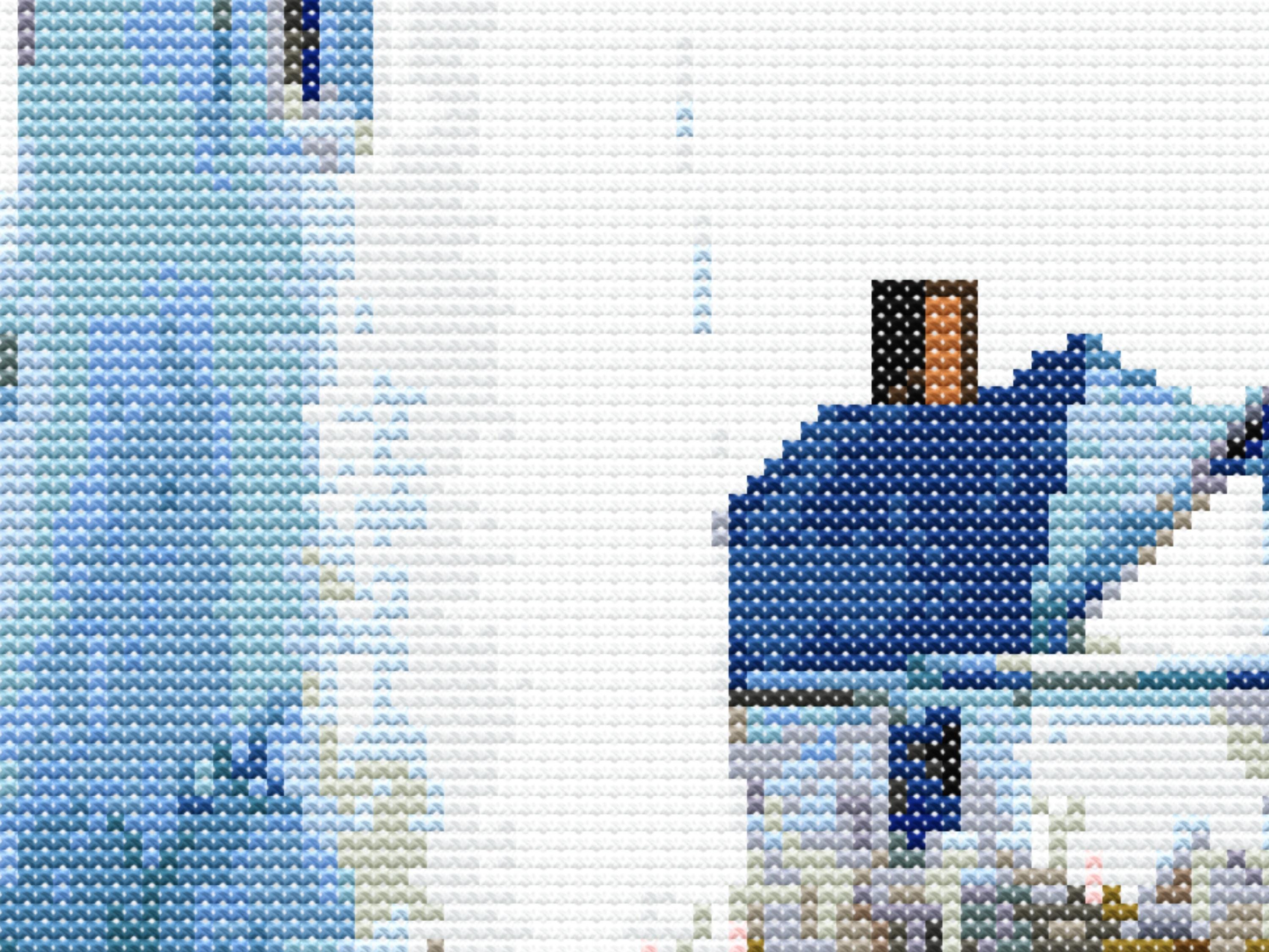 Lighthouse Cross Stitch Pattern - Coastal Ocean Scene with Seagulls and Seaside Rocks, Nautical Beach Home Embroidery for Tranquil Wall Art - Thumbnail 5
