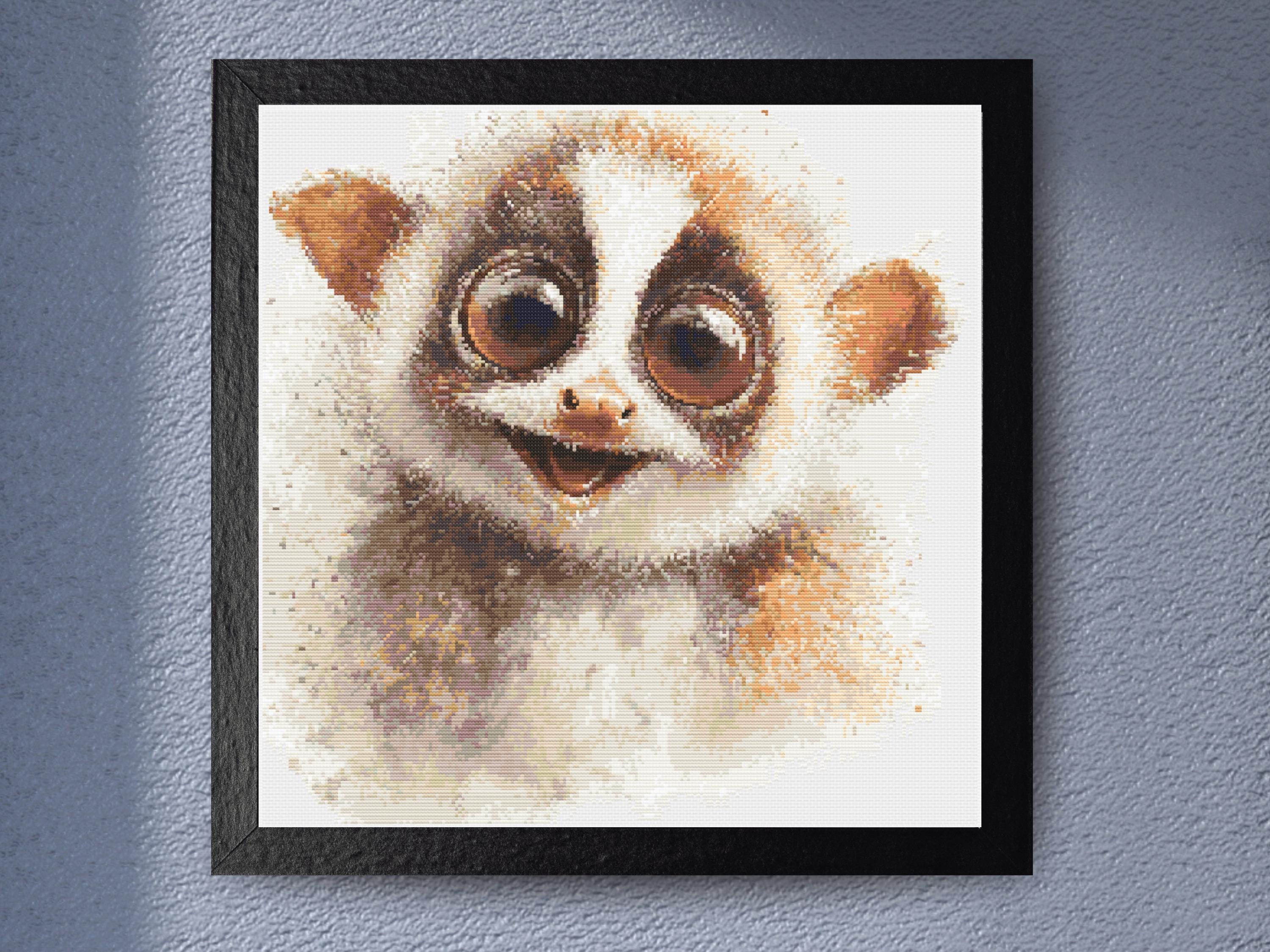Cute Baby Loris - a playful wide-eyed adorable woodland animal design. - Image 1