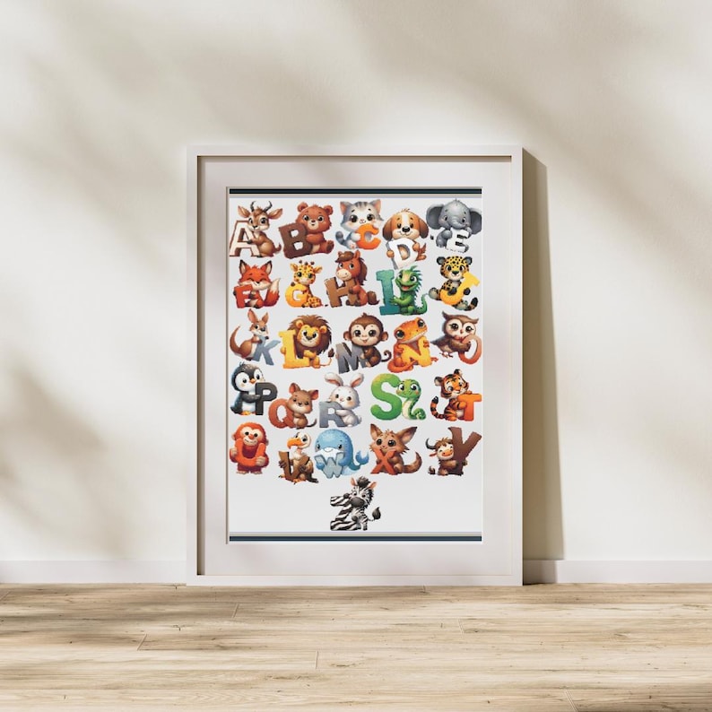 Animal Alphabet Cross Stitch Patterns – Zoo Bundle (digital Download ...