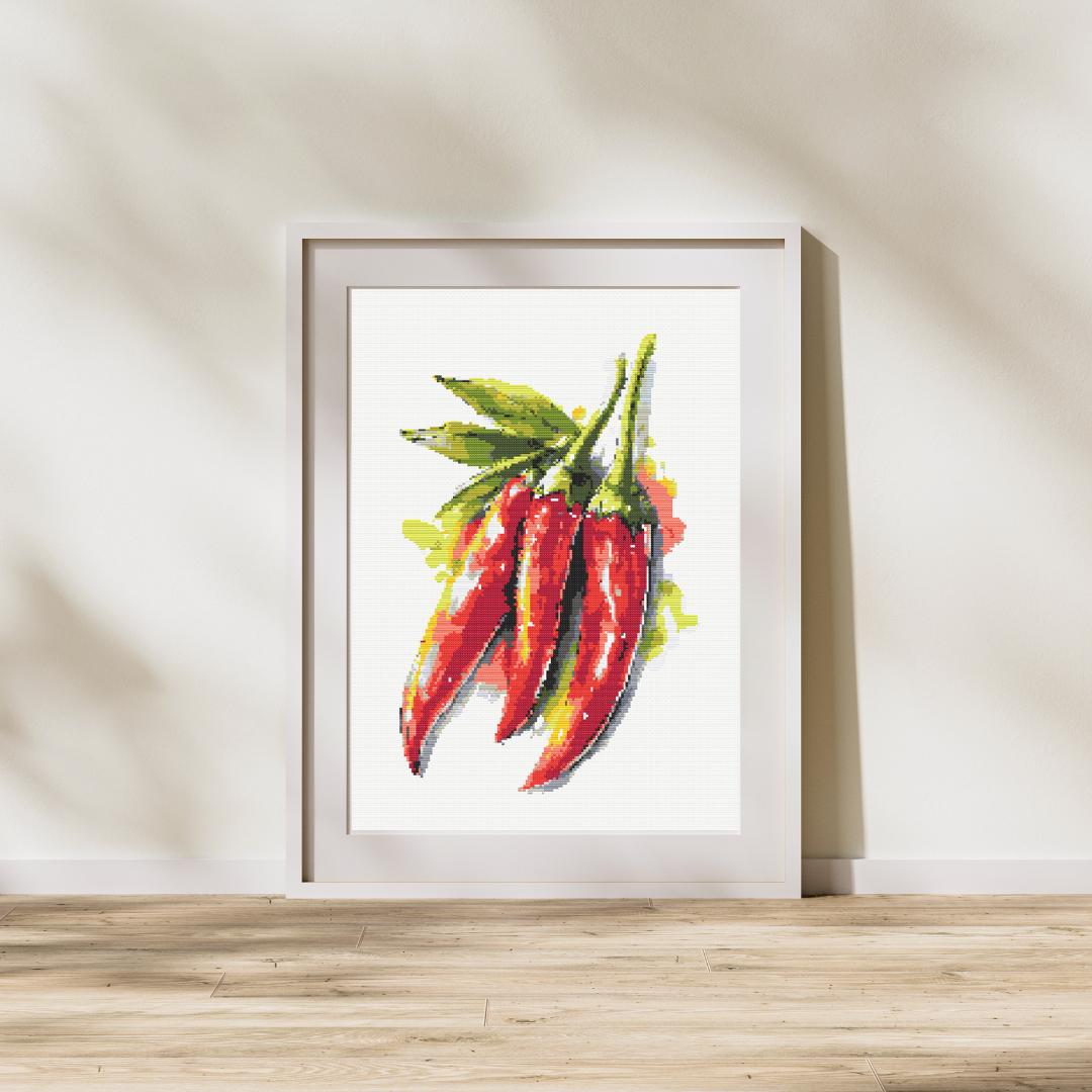 Fiery Red Chili Peppers for Vibrant Kitchens - Image 1