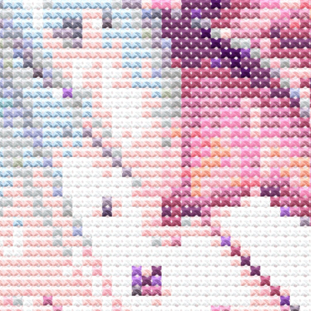 Ethereal Wings - Graceful Butterfly Cross Stitch Pattern  300 x 300 Stiches. Counted Cross-Stitch. A Whimsical Winged Wonder of Nature. - Thumbnail 4
