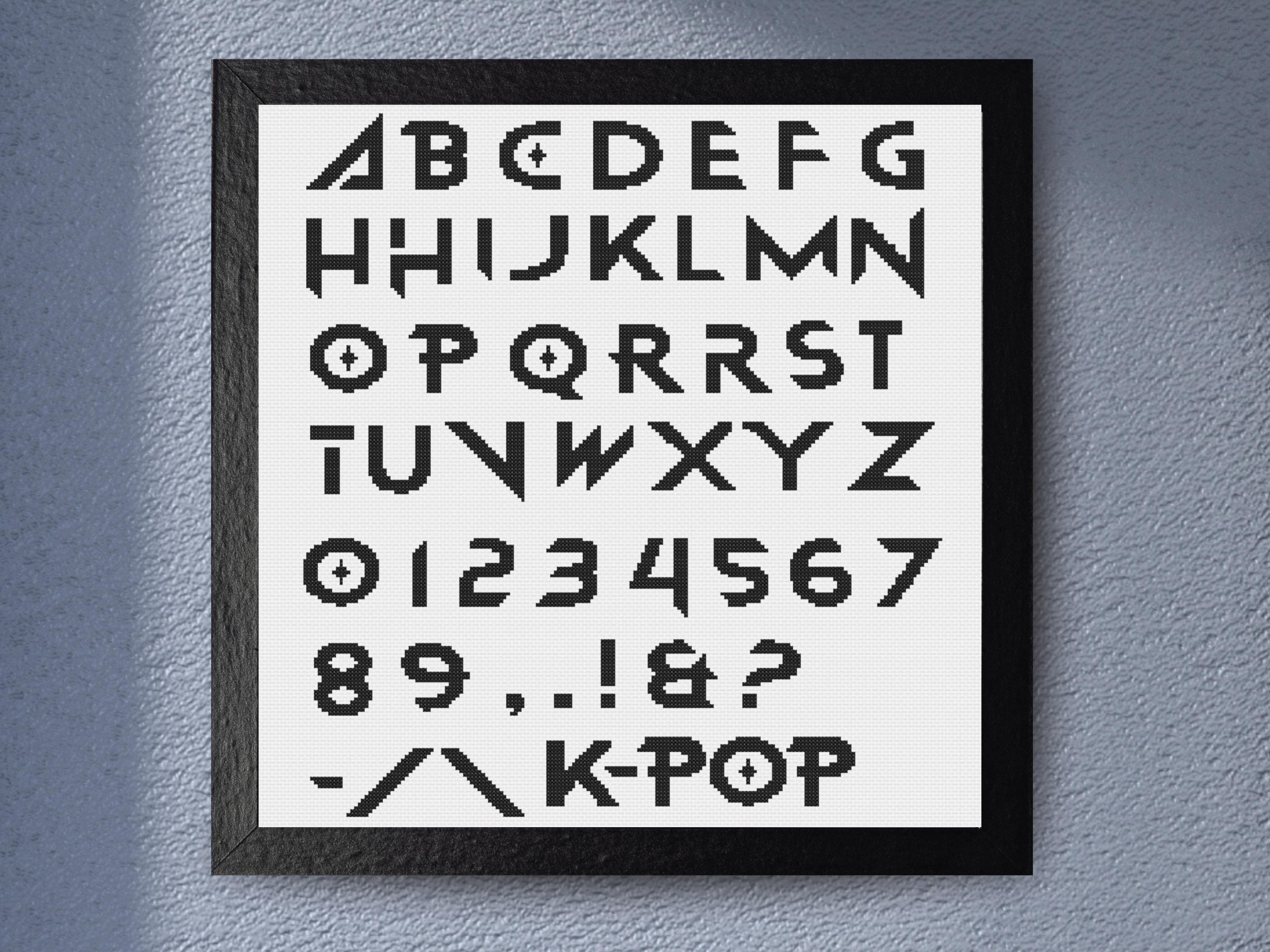 Modern KPop Alphabet – Bold Customizable Typeface - Image 1