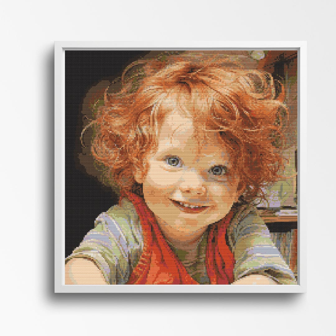 Charming Red-Haired Child - Vintage Child Portrait - Image 1