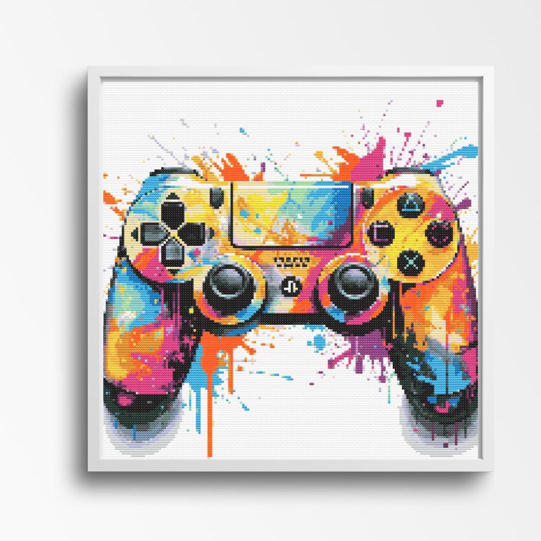 Pixel Perfect Game Controller, Stunning video game decor for a gamer's room - Image 1