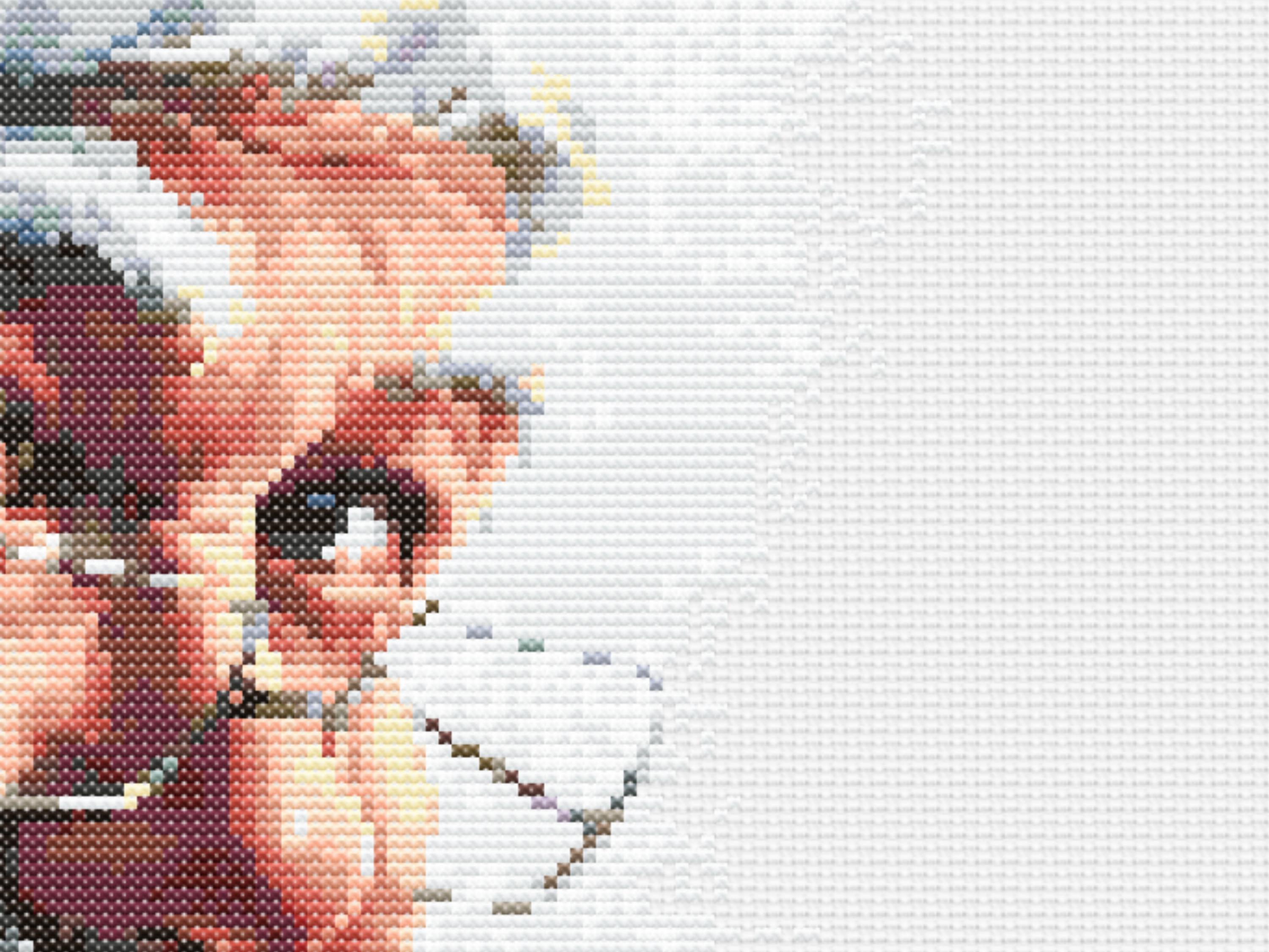 Jolly Santa Claus Cross Stitch Pattern for Christmas - Vintage Inspired Holiday Embroidery Design - Festive DIY Needlework Decor - Thumbnail 5