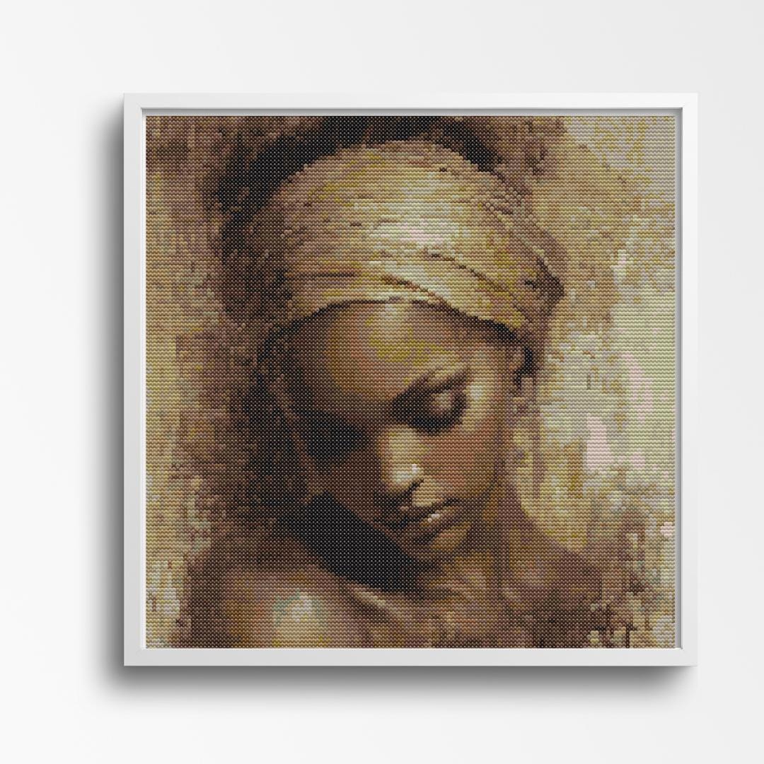 Elegant Portrait - Serenity in Sepia Tones - Image 1