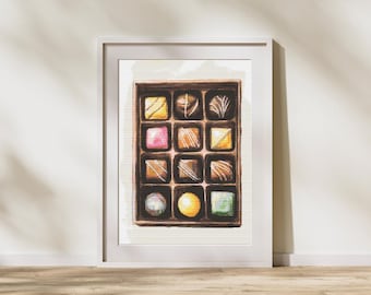 Doos met bonbons kruissteekpatroon - elegant assortiment pralines