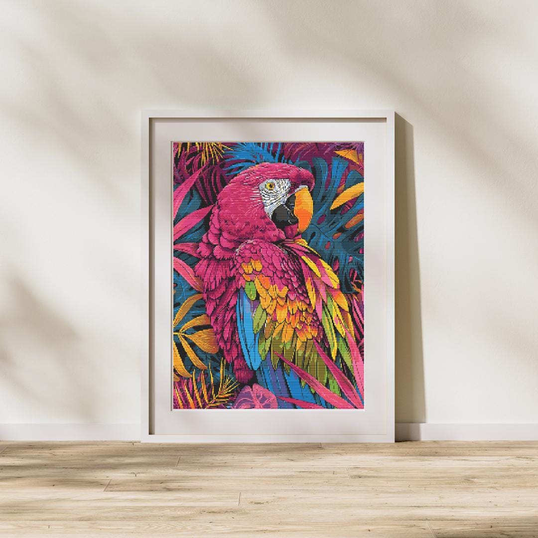 Vibrant Jungle Parrot: Tropical Splendor - Image 1