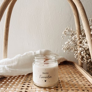 Best Friend Candle | crackling candle | Gift idea for girlfriend | Candle with wooden wick | sustainable rapeseed wax candle