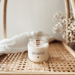 Lucky Light Candle | crackling candle | Gift idea for girlfriend, mom, grandma, colleague | Candle with wooden wick | sustainable rapeseed wax candle