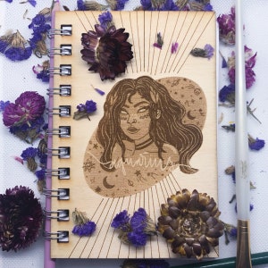 Small Custom Aquarius January February Horoscope Hardcover Sketchbook - Astrology Sign Zodiac Birthday Gift