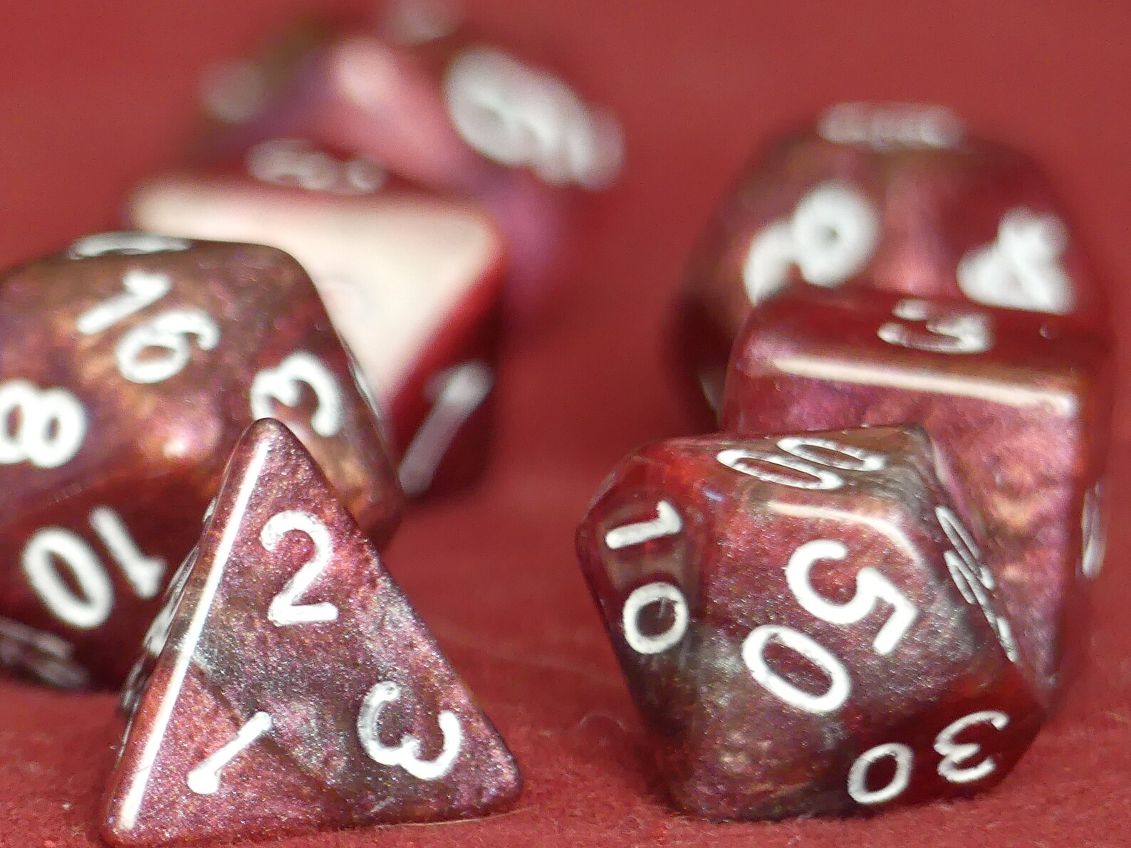 DEMON DICE Handmade Resin 7 Dice Set for Dnd Pathfinder Etsy