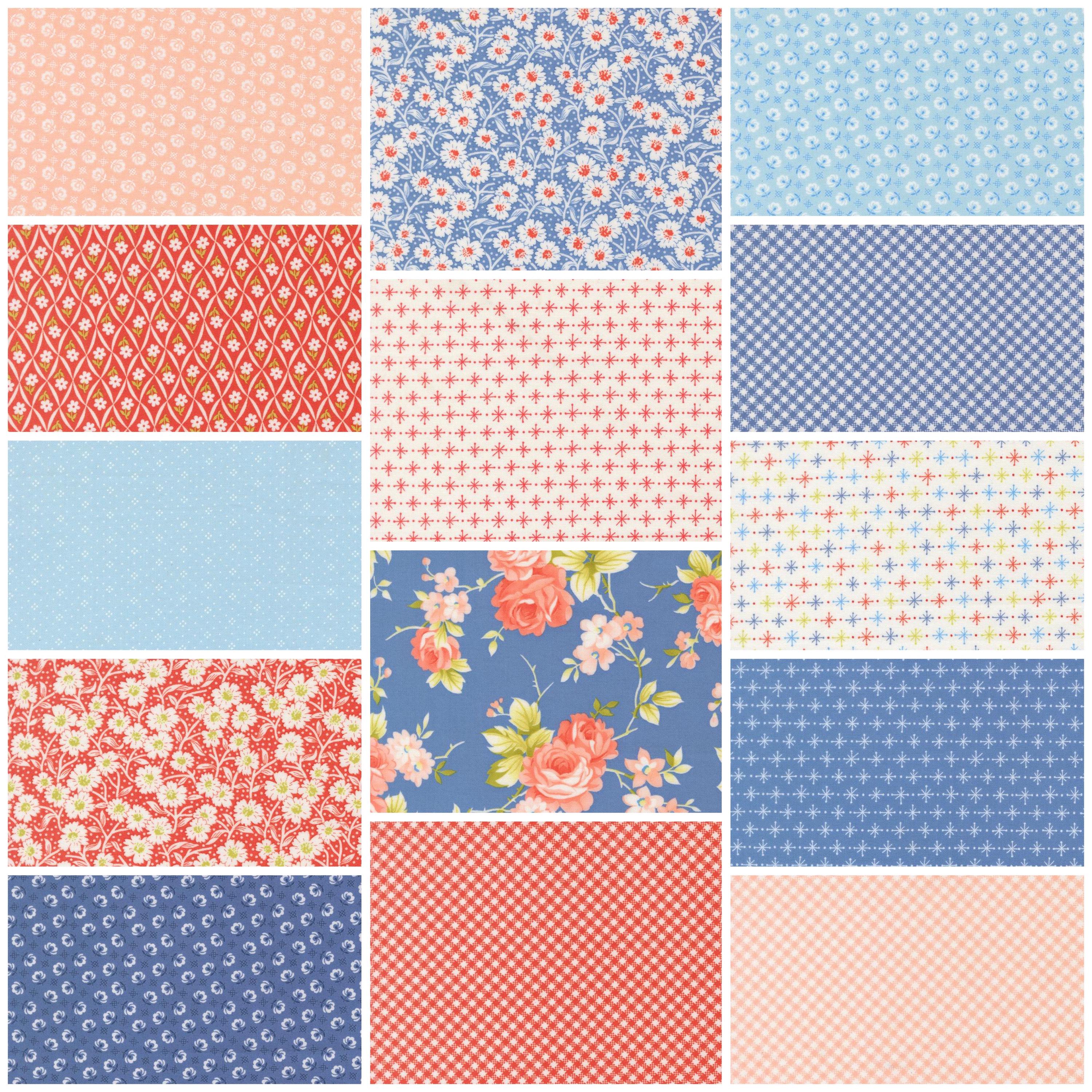 14FQB Rosie by Moda Fabrics 14 Fat Quarter Bundle for America 250 - Etsy