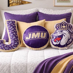 James Madison University JMU Minky Pillow Project Panel Fabric Makes 3 Pillows