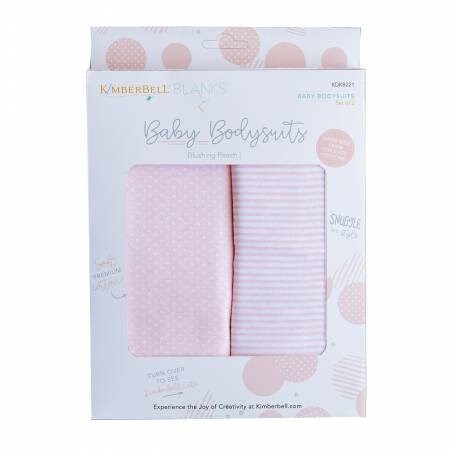 Lot De 2 Bodies Bébé Kimberbell Blanks - Couleur Blushing Peach - Taille 9-12 Mois - Neuf