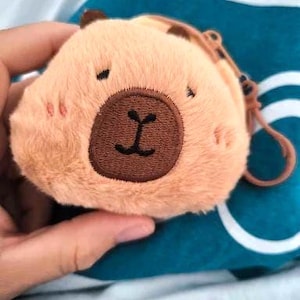 Süßer Capybara Plüsch-Münzenbeutel Schlüsselanhänger - Überraschungs-Blindbeutel (Hinterlasse einen Hinweis!)