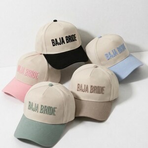 Gorra de camionero Baja Bride – Gorra de béisbol bicolor para despedida de soltera