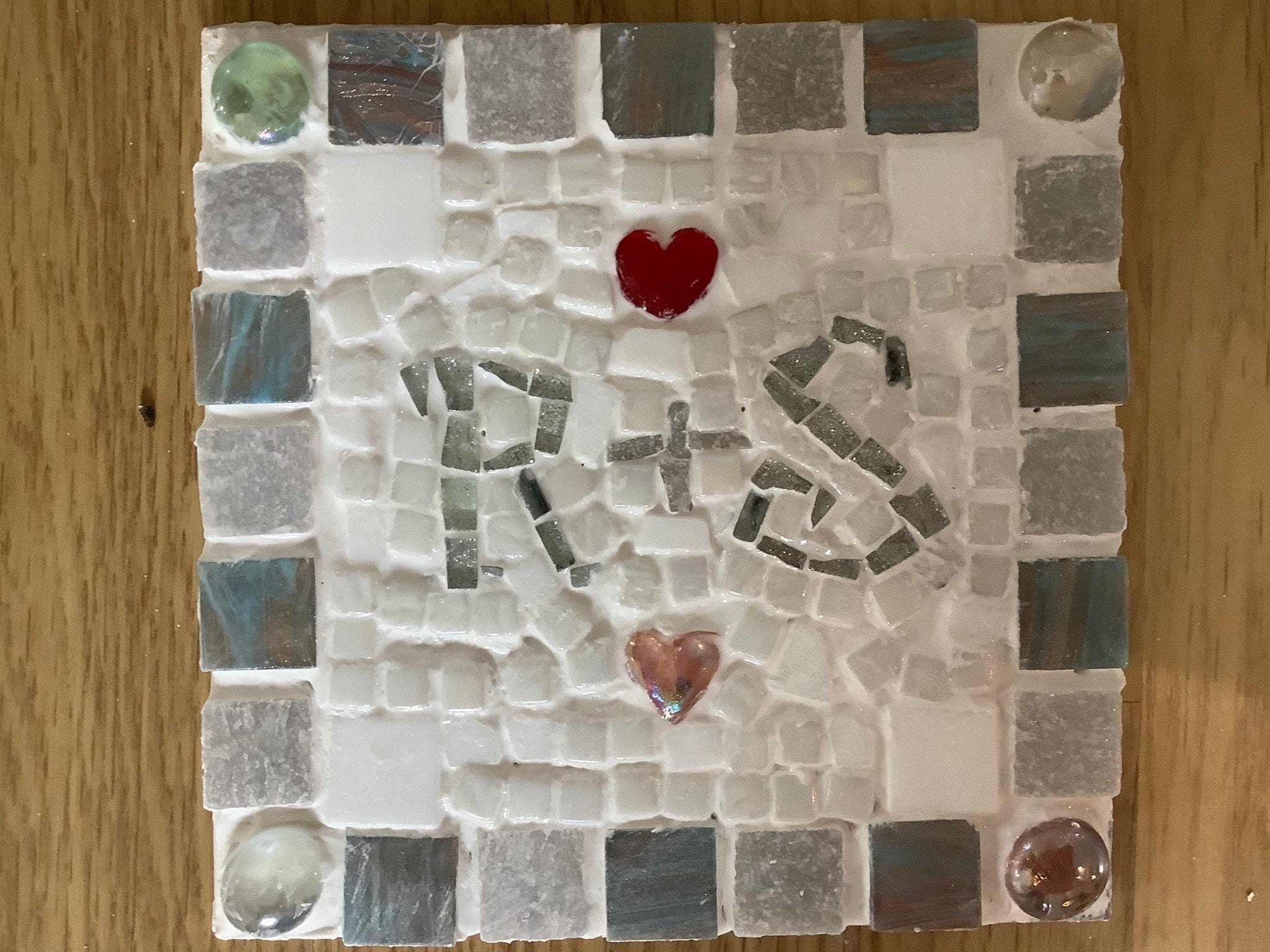 Mosaic Plaque a Wide Variety of Colours and Patterns Etsy